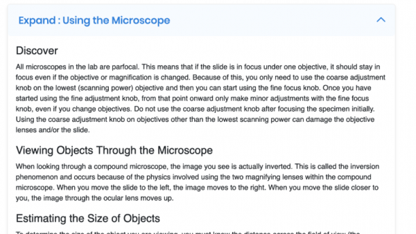 BIO 1311: Introduction to Biology Lab