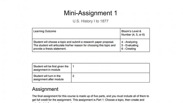 HIST 2103: United States History I